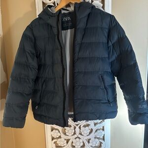 Zara Kids Dark Blue Puffer Coat